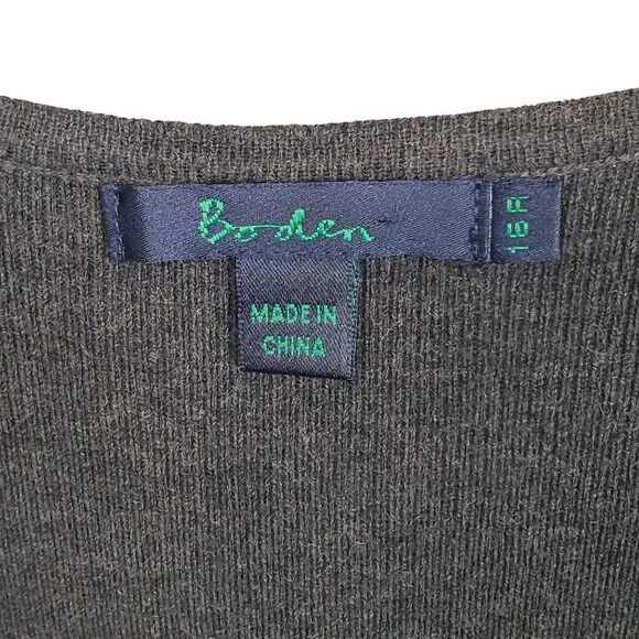 Boden Size 16R 16 Dress Light Knit Sweater Mock Wrap Midi Silk Cashmere Blend - Picture 4 of 12